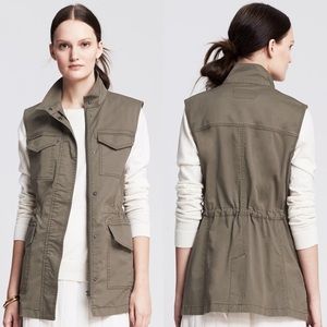 Banana Republic Olive Utility Vest